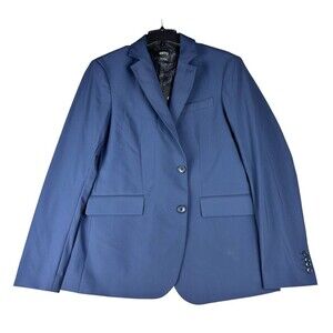 NEW GSTQ Men's Flex Sport Coat Blazer Jacket Navy Blue Size Medium M NWT